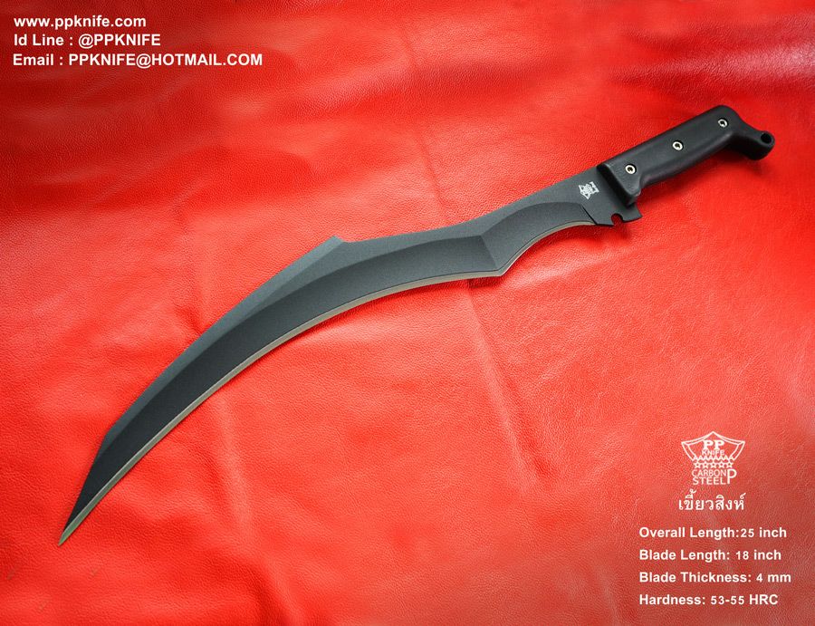 เขี้ยวสิงห์ รุ่นนี้เหมาะกับงานตัด กิ่ง ต้นกล้วย งานถางเปิดป่าที่สุด เป็นงานHandmade by PPKNIFE