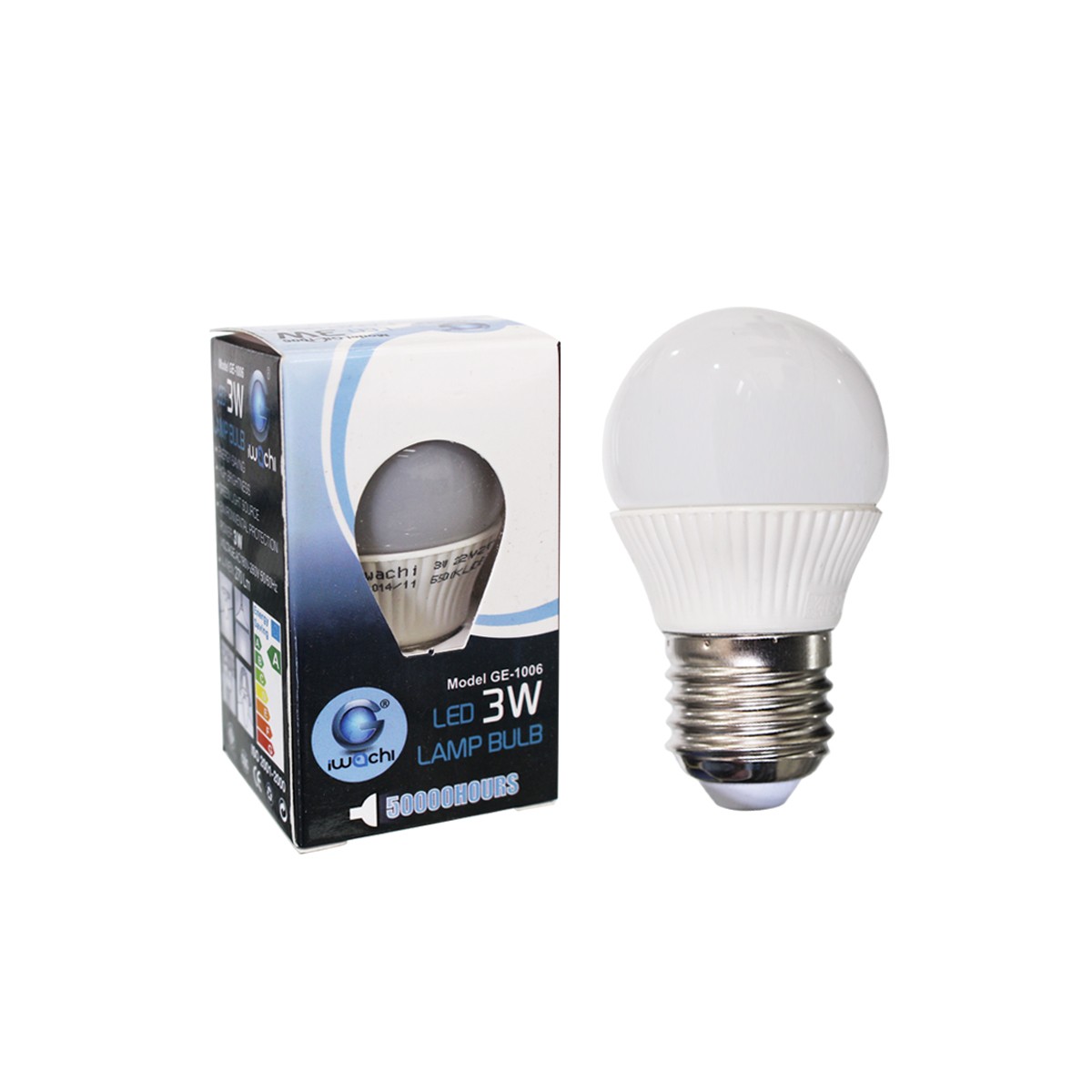 หลอดปิงปอง IWC-BLUB-3W แสงขาวและวอร์มไวท์