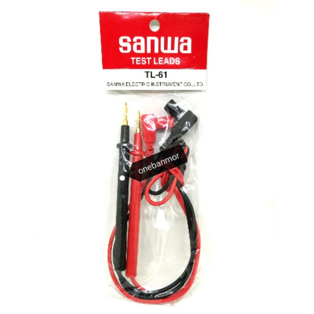 Sanwa TL-61 สายวัดมิเตอร์ ของแท้100% ปลายชุบทอง คุณภาพเยี่ยม วัดค่าได้แม่นยำทนทาน