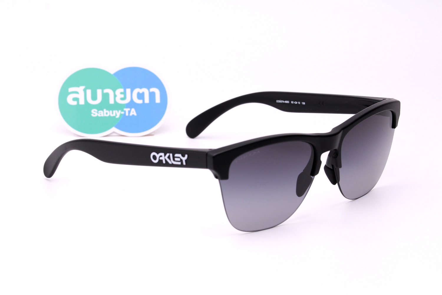 Oakley Frogskins Lite Matte Black/Prizm Grey Gradient SKU#OO9374-49