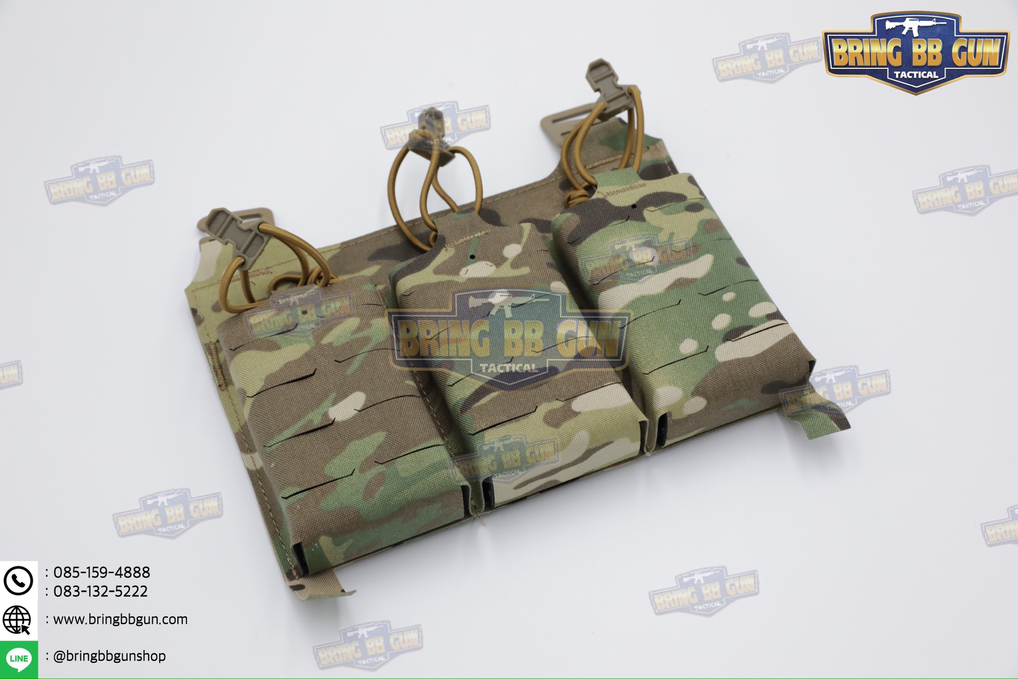 เพ้าแม็กกาซีน KTAR (5.56 แบบ3ช่อง) (V5 PC Triple Mag Plate) (G Buckle + Velcro) (Ferro Concepts KTAR Front Flap) (KTAR Front Flap)