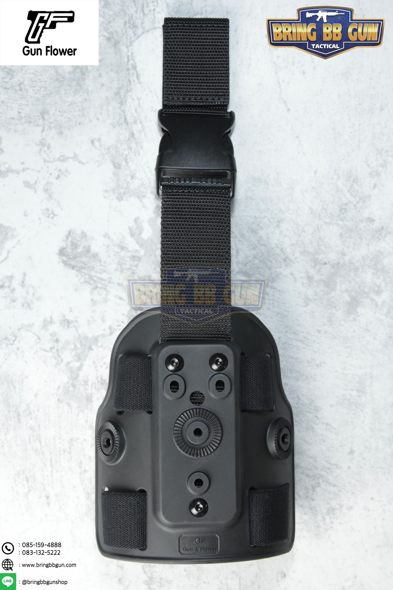 เพลทรัดต้นขา Gun & Flower (Gun & Flower Drop Leg Platform)