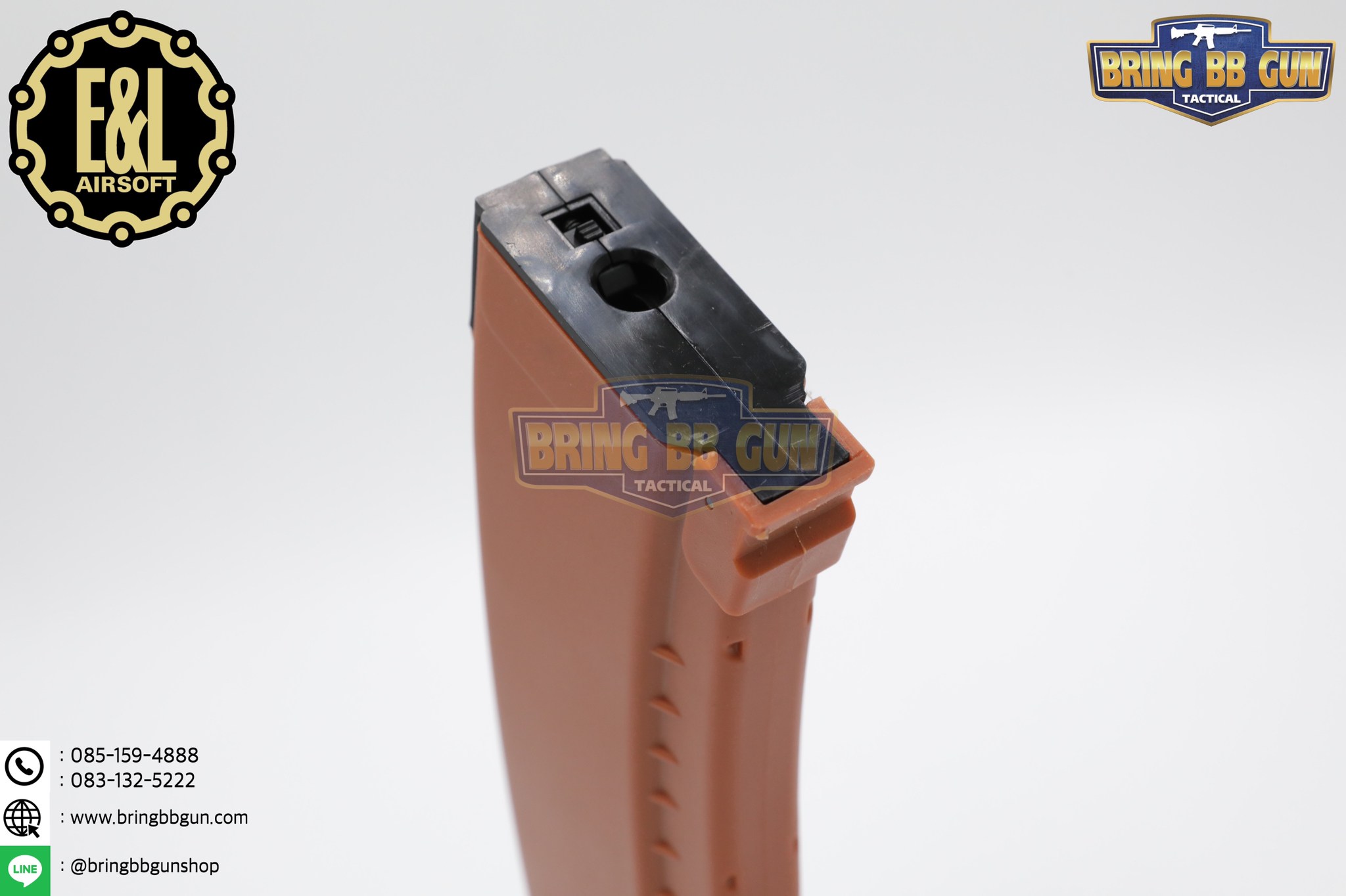 แม็กกาซีน AK74 ยี่ห้อ E&L แบบstand(ไม่ต้องปั่น) ทรง บอดี้พลาสติก (AK Mid-cap magazine)