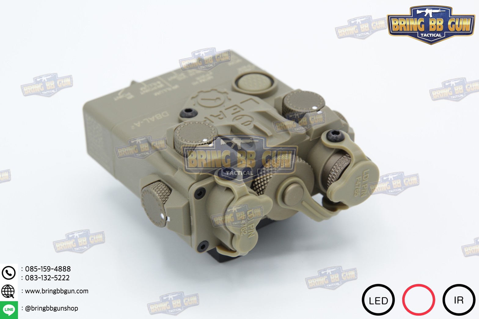 กล่องANPEQ-15A รุ่น DBAL-A2 บอดี้พลาสติก (Dual Beam Aiming Laser - Advanced2)