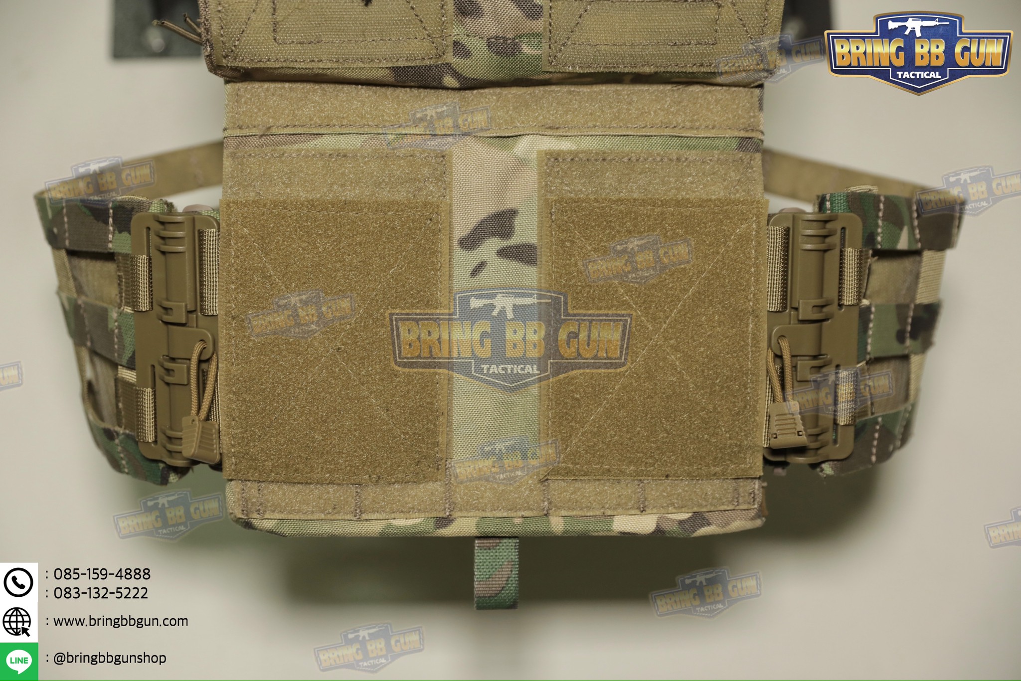 ชุดเซ็ตปลดเสื้อเกราะไว (ชุดปลดไวเสื้อเวส QR1) (Molle Quick Release Buckle Set)