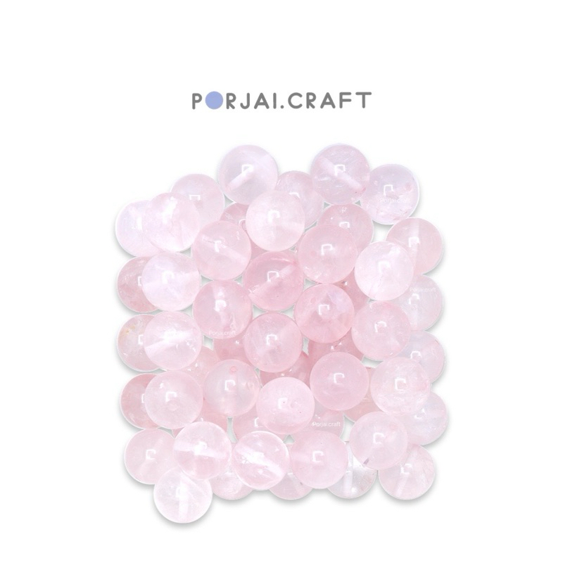 Rose Quartz Beads ลูกปัดโรสควอตซ์ 14mm