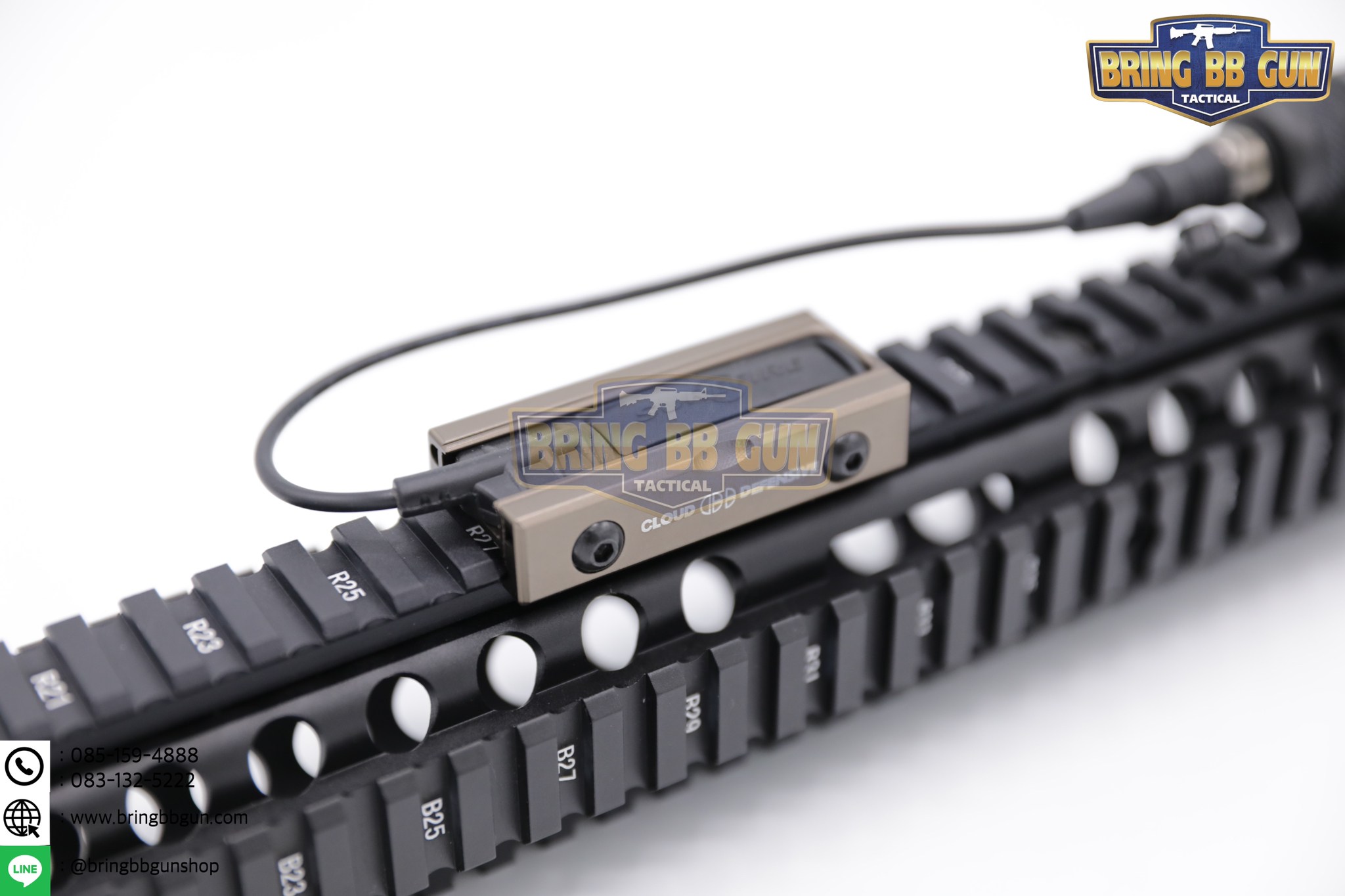 LCS ยี่ห้อ Cloud Defensive (ตัวจับสวิตช์หางหนูของไฟฉาย) รุ่น ระบบราง Picatinny (รางรถไฟ,ราง20mm.) (Light Control System) (ใช้ได้กับชุดหน้าระบบราง Picatinny เท่านั้น)