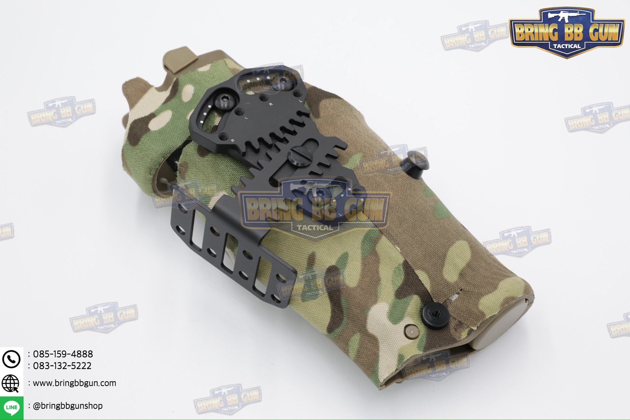 เพลทเสริมซองปืนติดเพ้าทูนิเก้ รุ่น NCP2 (แผ่นเพลทติดอุปกรณ์เสริมซองปืน) (Tourniquet Adapter Mount) (Tourniquet Adapter Mount for Safariland Holsters) (BBC NCP2) (NCP2 for Safariland Holsters) (Negative Cant Plate)