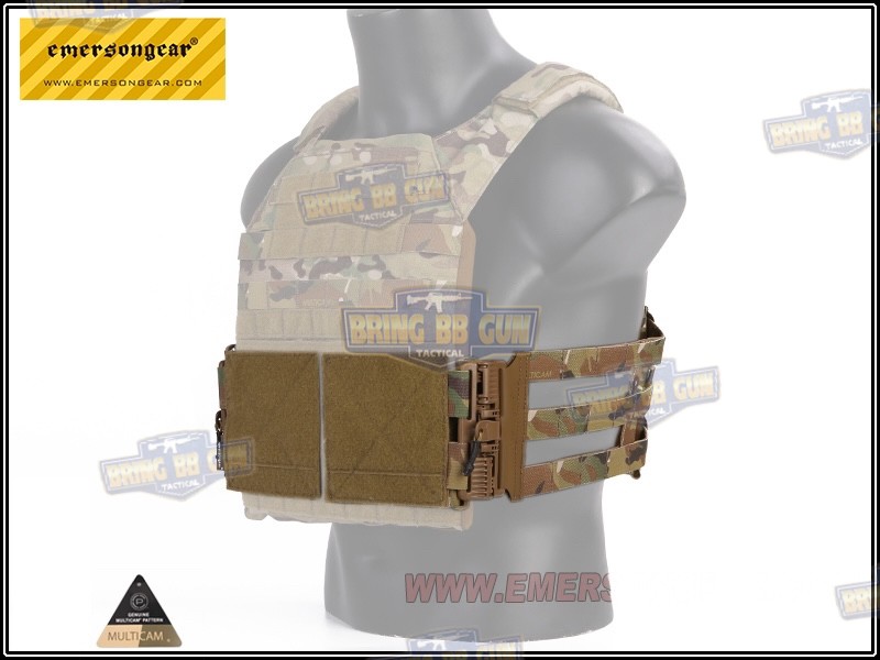 ชุดเซ็ตปลดเสื้อเกราะไว (ชุดสายโอบ-ปลดไว) ยี่ห้อ Emerson (Vest single point quick release Mesh Cummerbund) (Quick Release Cummerbund Set)