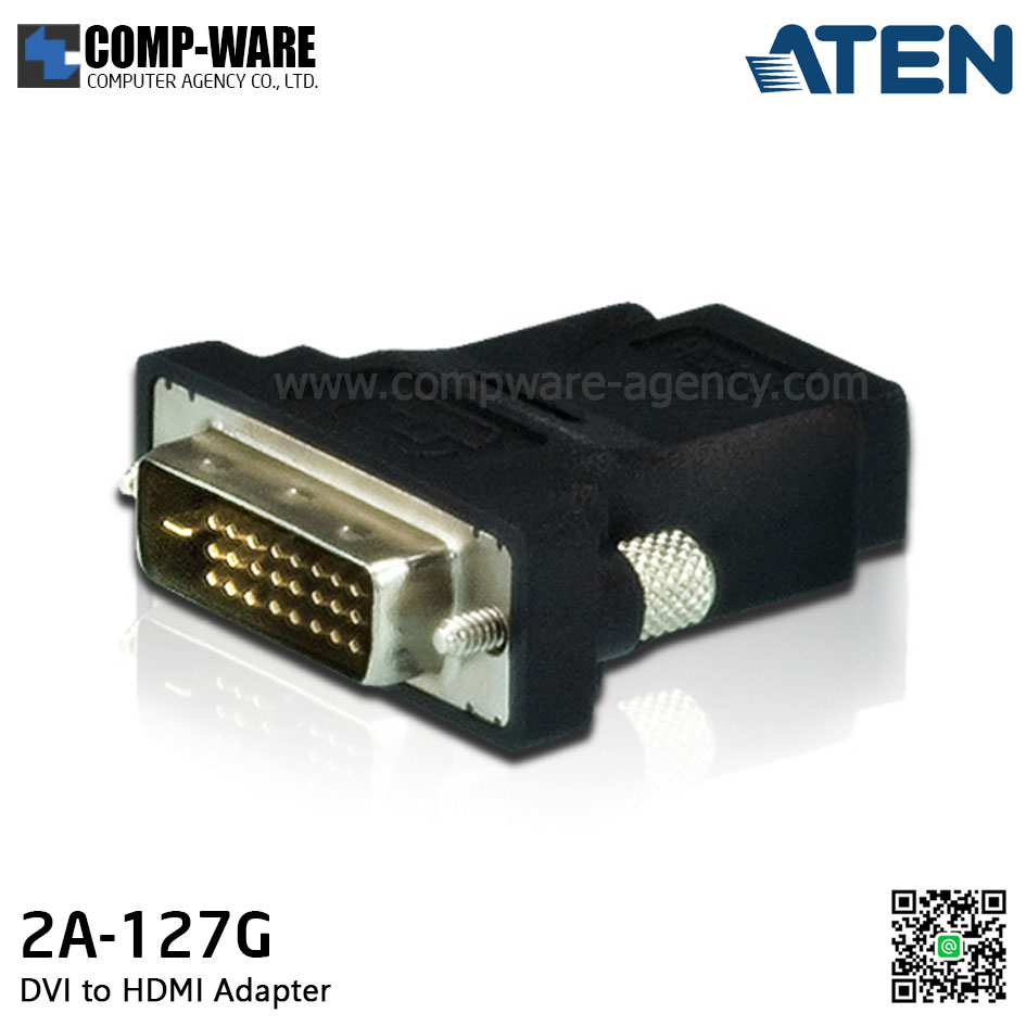 ATEN DVI (Male) to HDMI (Female) Adapter - 2A-127G