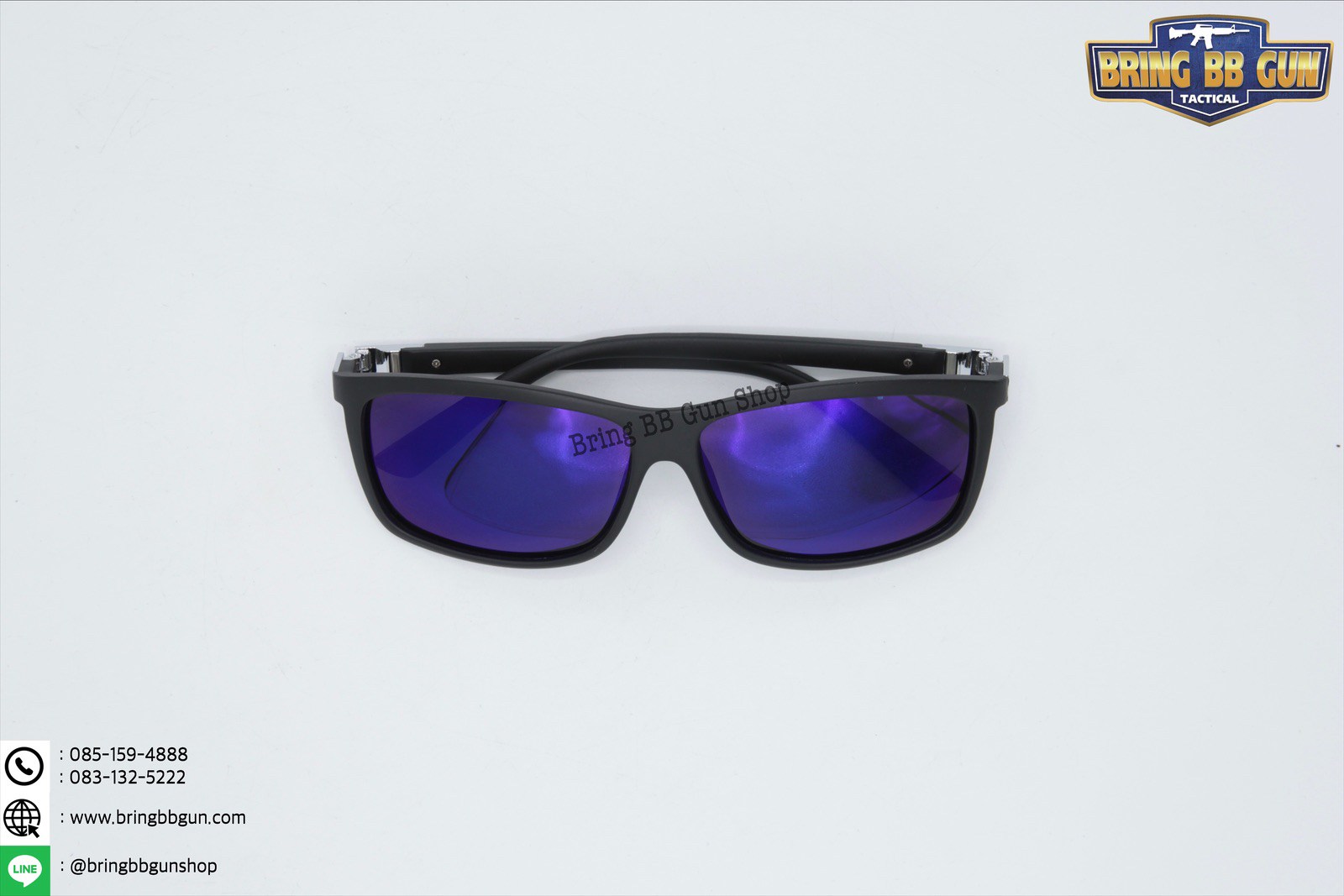 แว่นกันแดด เลนส์ Polarized (เลนส์โพลาไรซ์) รุ่น ทรงกรอบสี่เหลี่ยม