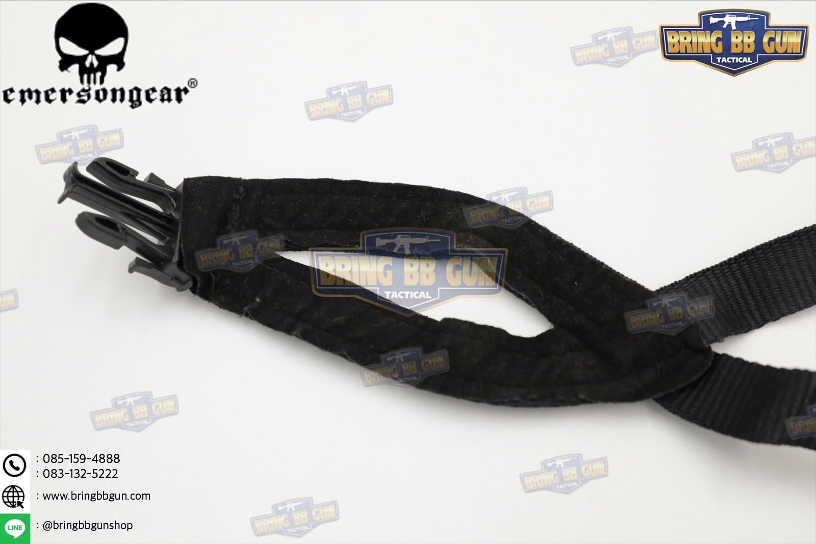 สายรัดคาง ยี่ห้อ Emerson รุ่น ทรงตัว H (EMERSON MICH Helmet Retention System H-Nape)