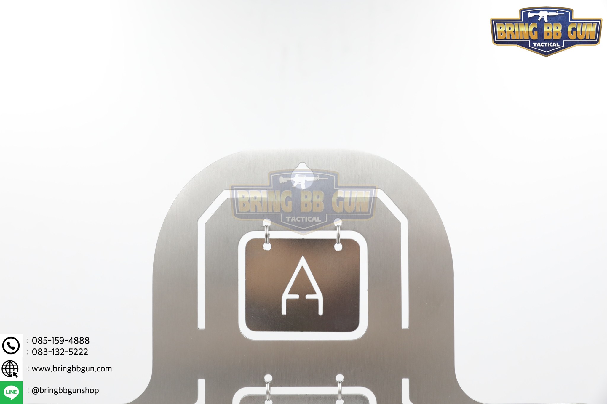 เป้าเพลตเหล็กสำหรับฝึกซ้อมยิงปืนบีบีกัน รุ่น B01 (เป้าซ้อมยิงรูปคน)