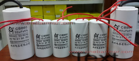 capacitor 15uf450v AC สำหรับมอเตอร์ เครื่องซักผ้า ตัวกลม