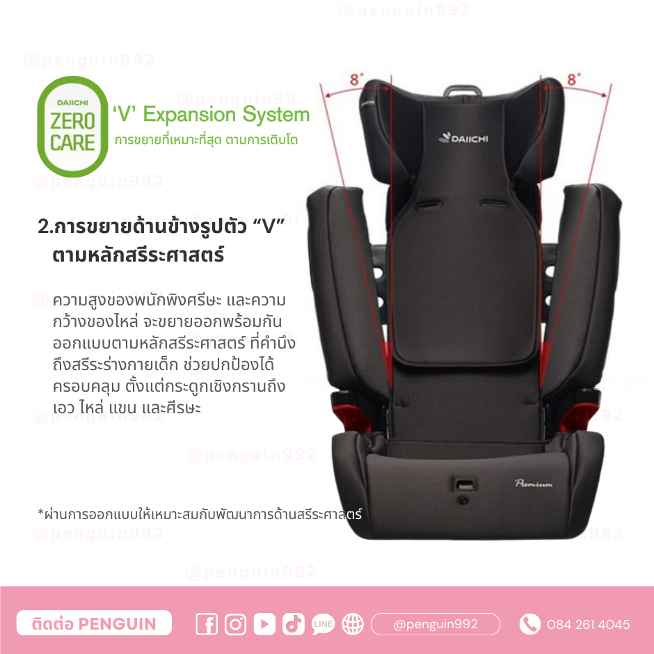 [สินค้าฝากขาย] DAIICHI - Premium V-Guard Toddler Season 2 ISOFIX