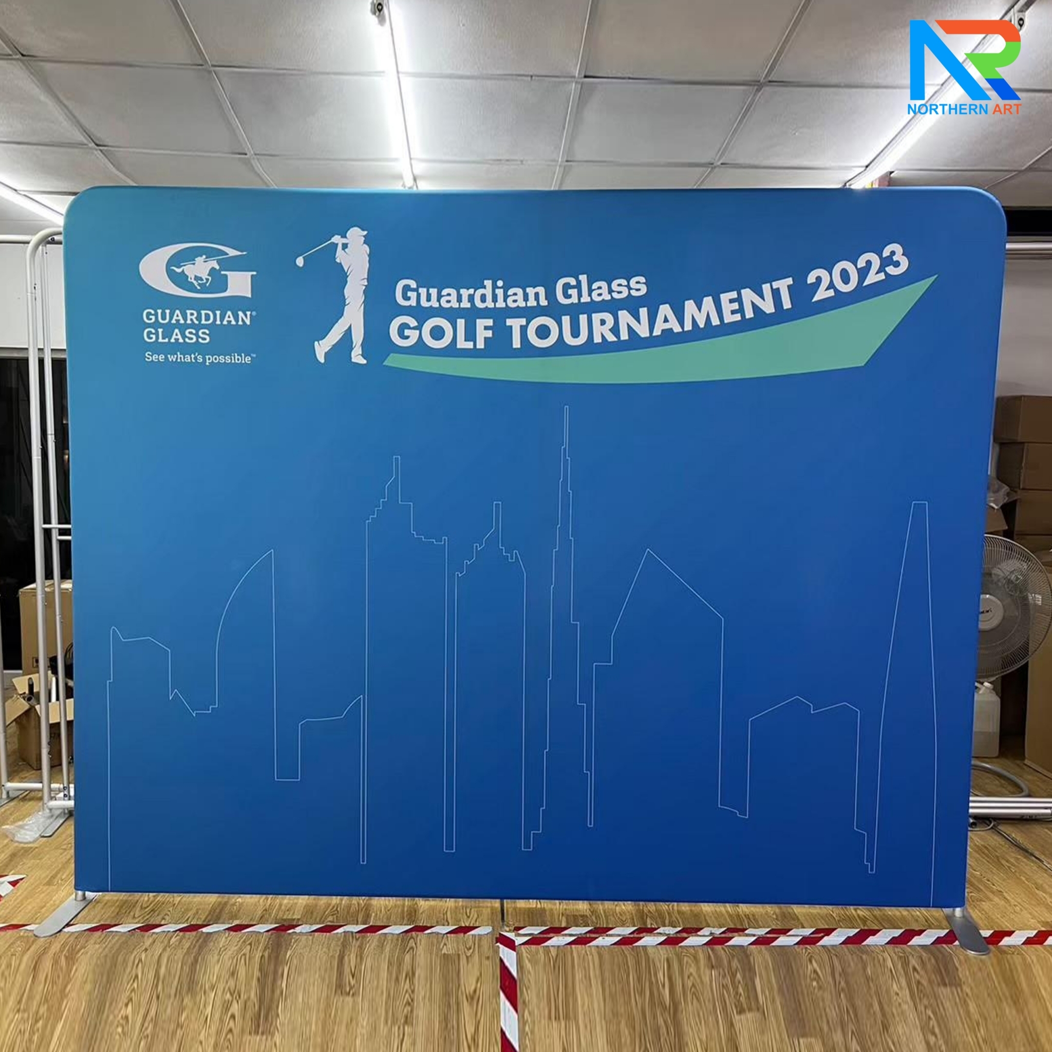 แบคดรอบผ้า Fabric Backdrop รุ่นตรง ขนาด (H)200 x (W)120-1000 cm. โครงอะลูมิเนียม ถอดประกอบได้ แถมฟรี! กระเป๋าใส่อุปกรณ์ 1 ใบ