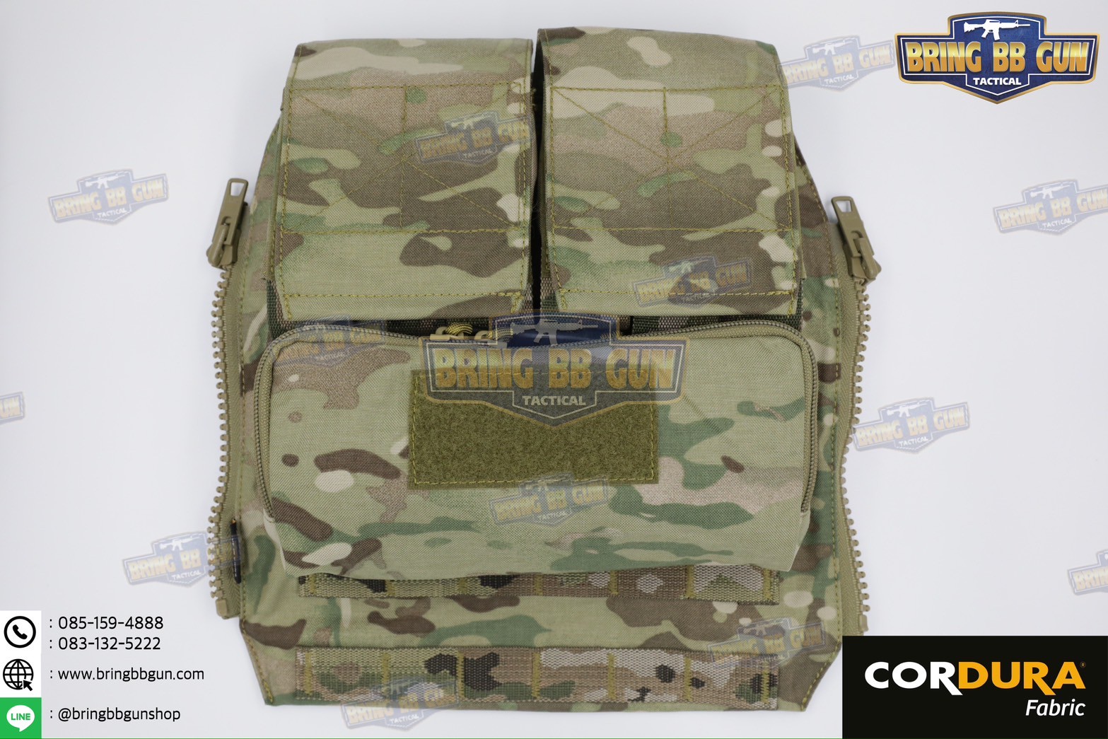 กระเป๋าติดเวส รุ่น Pouch Zip-On Panel 1.0 (กระเป๋าติดหลังเสื้อเวส) (Back Panel Tactical Supplement) (Hydro Pack)