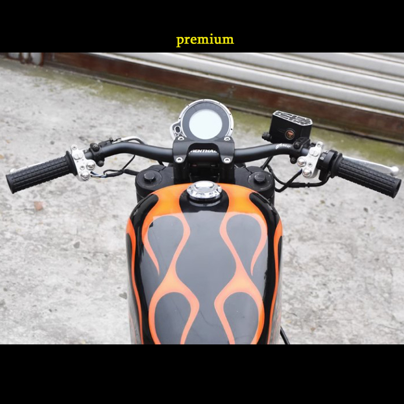 แฮนอ้วน แฮนปีกนกต่ำ จุดยึดแฮน 28 มม ปลายแฮน 22 มม MOTO BOX
