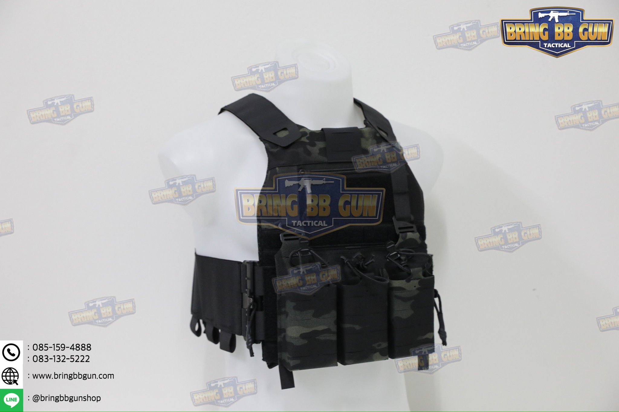 เสื้อเวส FCSK 2.4 (เสื้อเวส FCSK 2.0 + เพ้าแม็กกาซีน KTAR (5.56 แบบ3ช่อง)) (FCSK 2.4 Plate Carrier) (FCSK 2.0 + KTAR Front Flap)