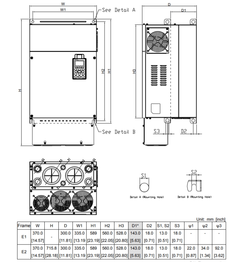 Delta Inverter C2000 VFD370C43S-00 50HP 37kW Input 380V 3-Phase Output 380V 3-Phase