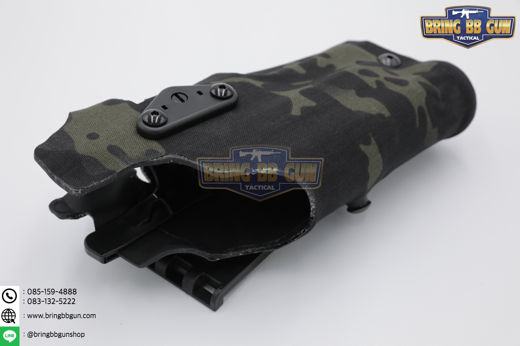 ซองปืนพกนอกปลดนิ้วโป้ง สำหรับGlock และ ไฟฉาย (Glock 17 + X300) ◼ มือขวา ◼