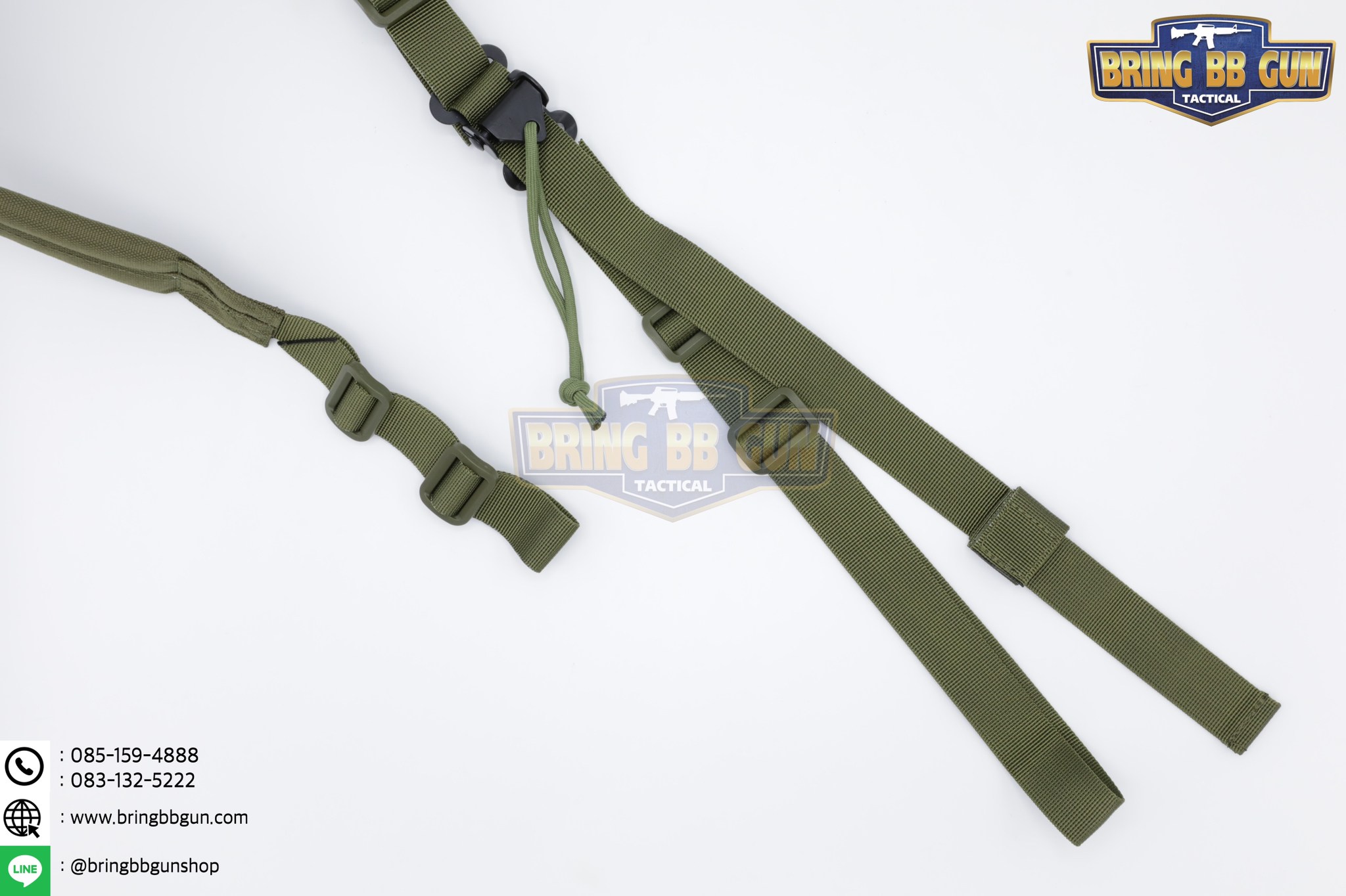 สายสะพายปืน รุ่น สายรองบ่า (Adjustable dual point tactical function rope) (สายสะพาย Viking MK2 Padded Sling)