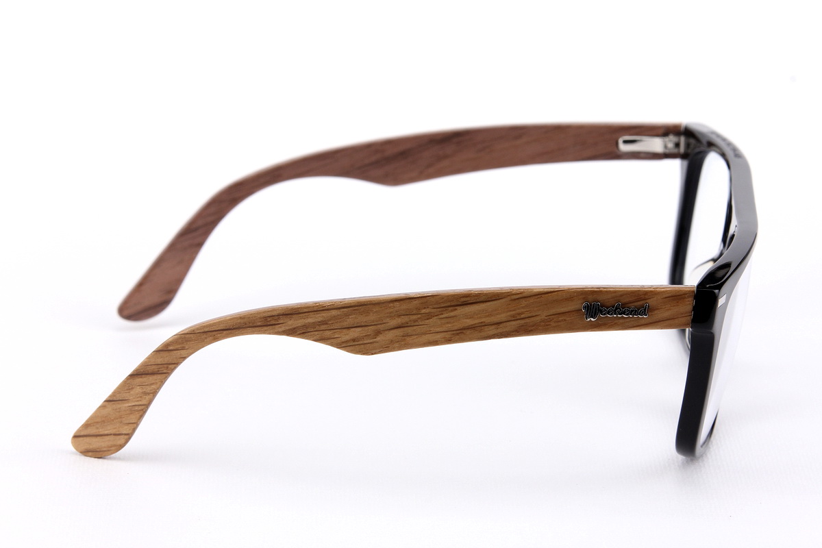 กรอบแว่นสายตาขาไม้ Weekend Duet Collection Berlin Black (Light)