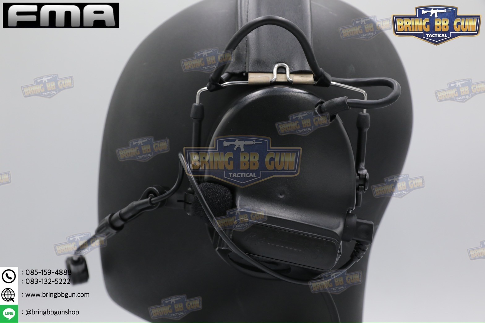 หูฟังสื่อสารตัดเสียงได้ ทรง Comtac III ยี่ห้อ FMA (Peltor ComTac III Tactical Advanced Combat Headset) (tactical communication shooting headset noise reduction) (Comtac III)