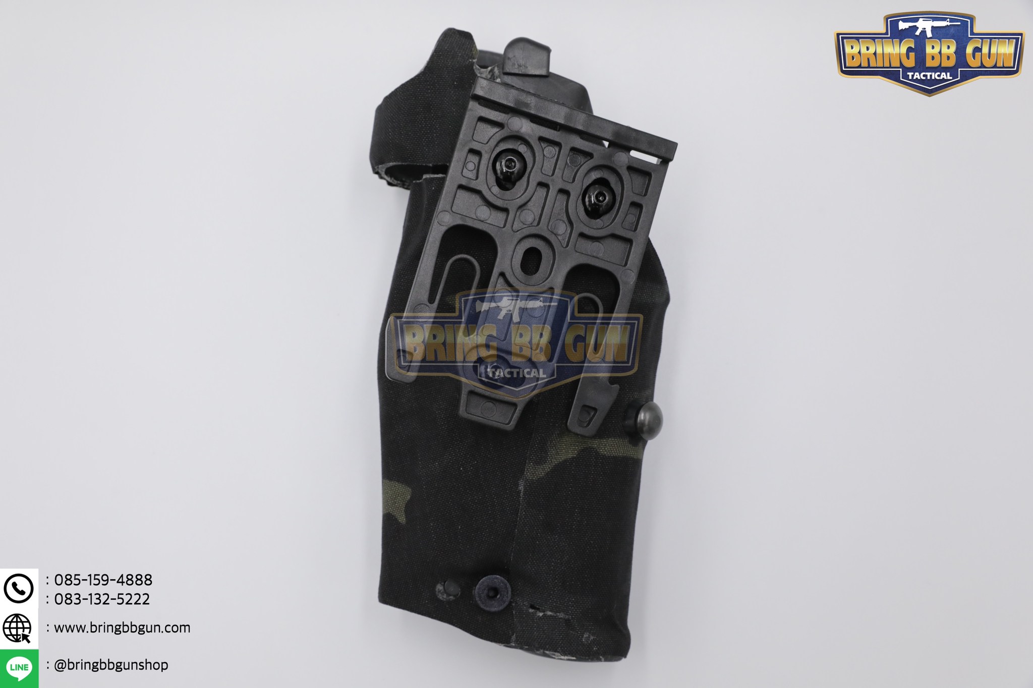 ซองปืนพกนอกปลดนิ้วโป้ง สำหรับGlock และ ไฟฉาย (Glock 17 + X300) ◼ มือขวา ◼