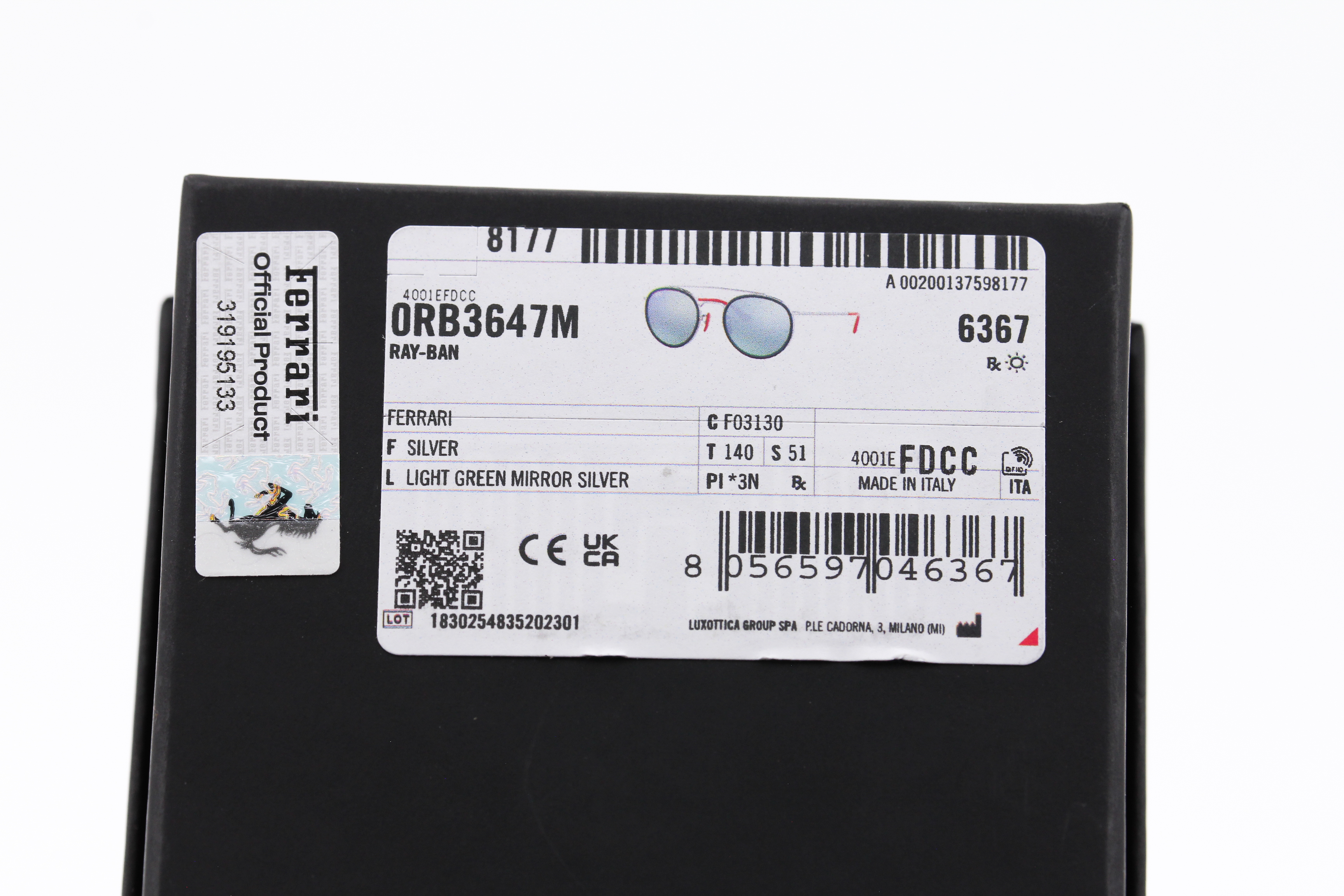 RayBan Ferrari Collection RB3647M F031/30