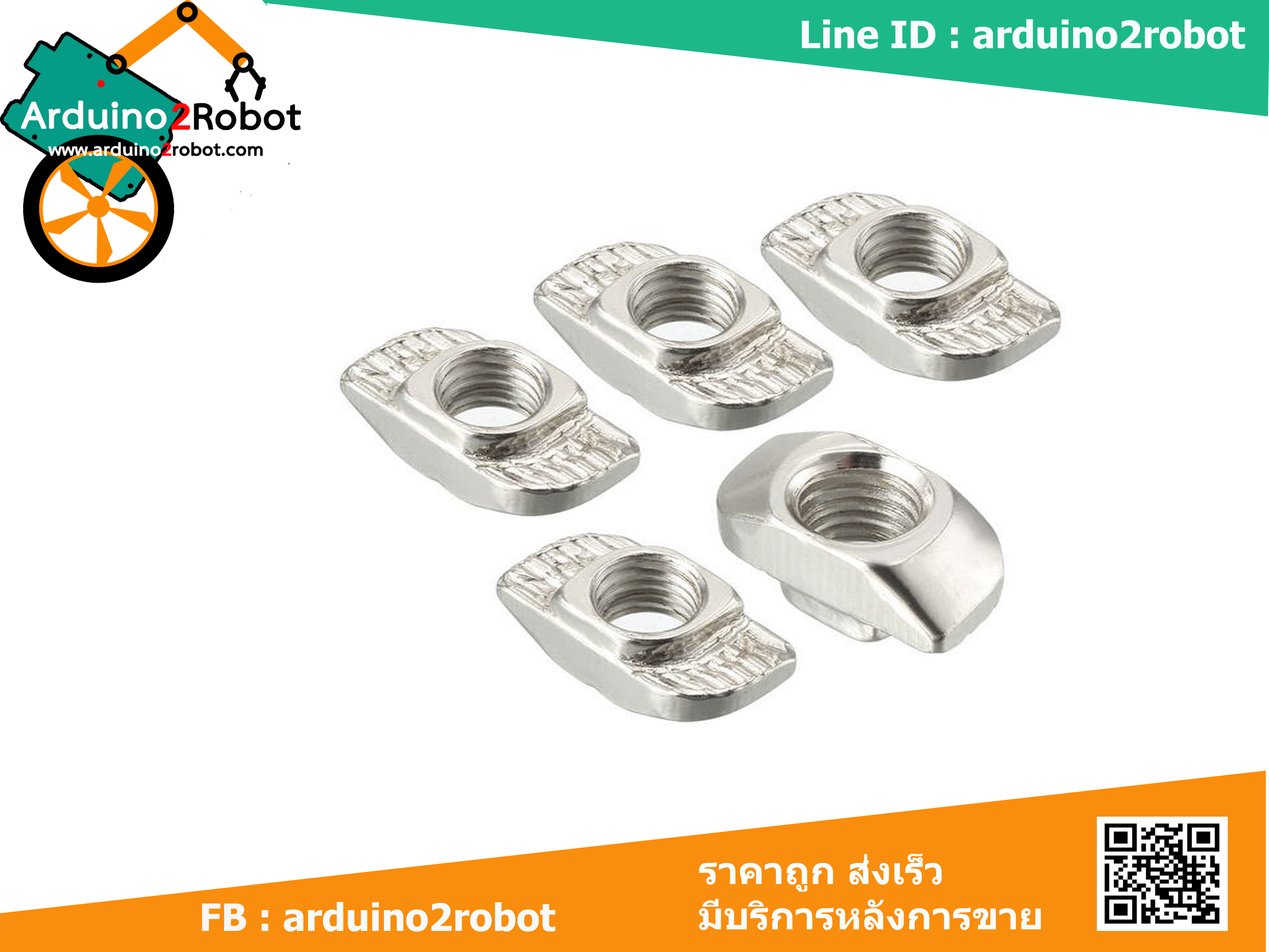 Free nut m6 for Aluminium Profile 3030