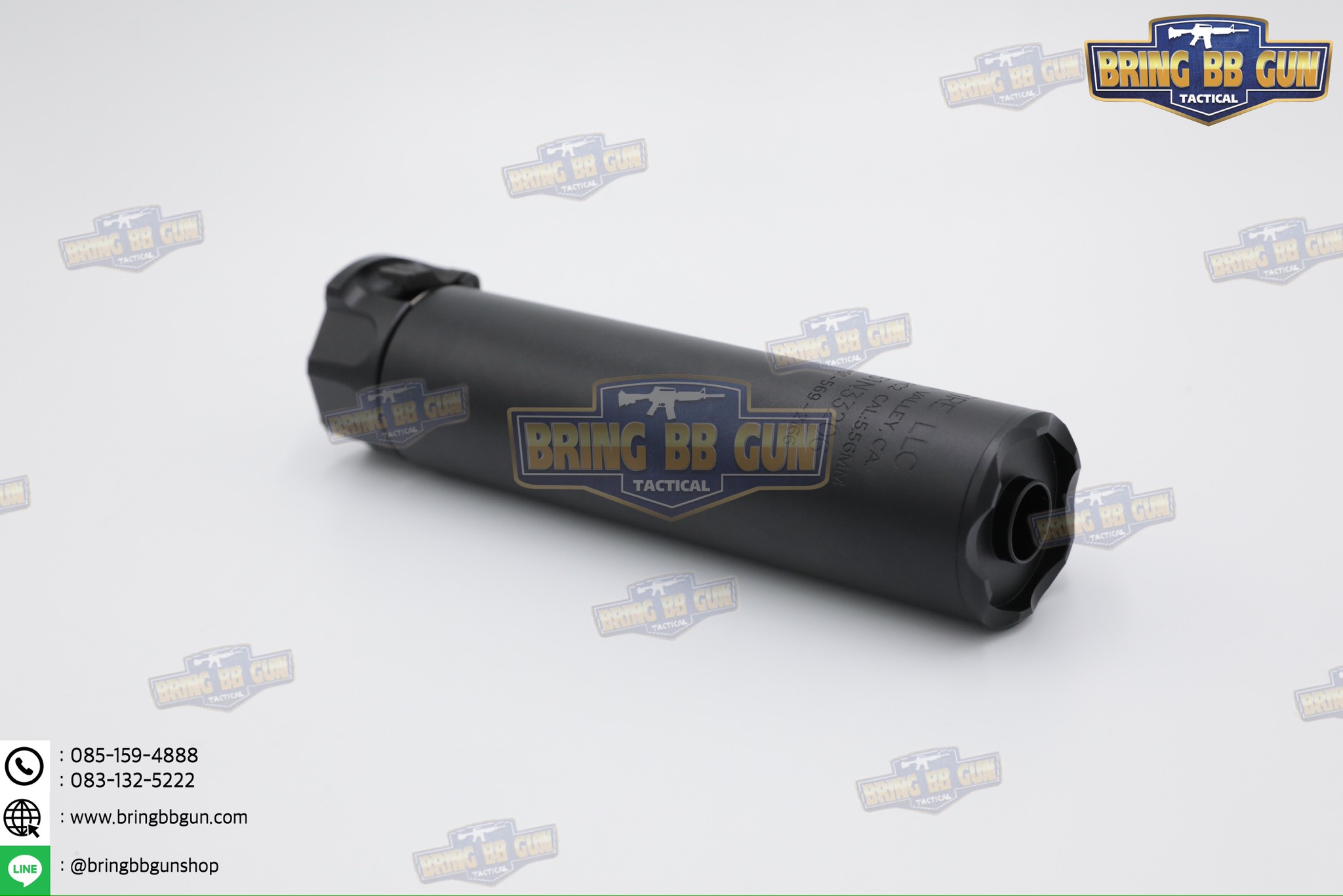 เก็บเสียง+ปลอกลดแสง ยี่ห้อ Surefire รุ่น Socom556 (6") (SOCOM556-RC2 & 4-Prong Flash Hider) (Fast-Attach Sound Suppressor)