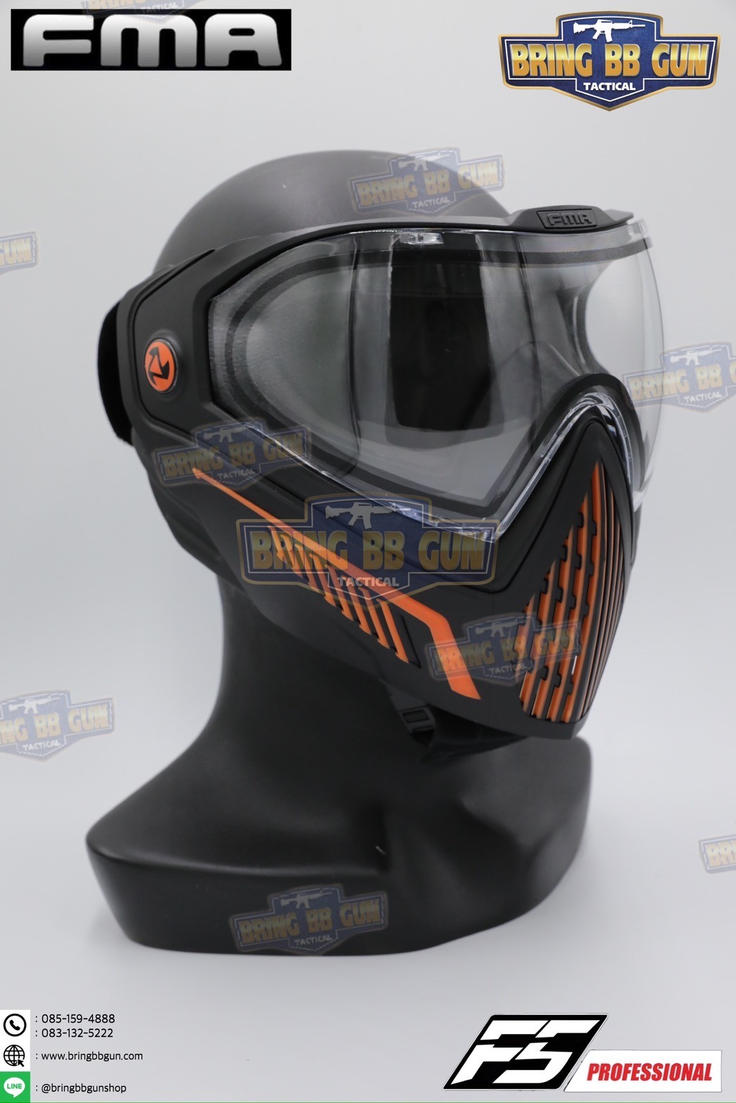 หน้ากาก F5 ยี่ห้อ FMA (FMA F5 STORM GOGGLE MASK) (F5 Professional) (Storm Goggle Mask)