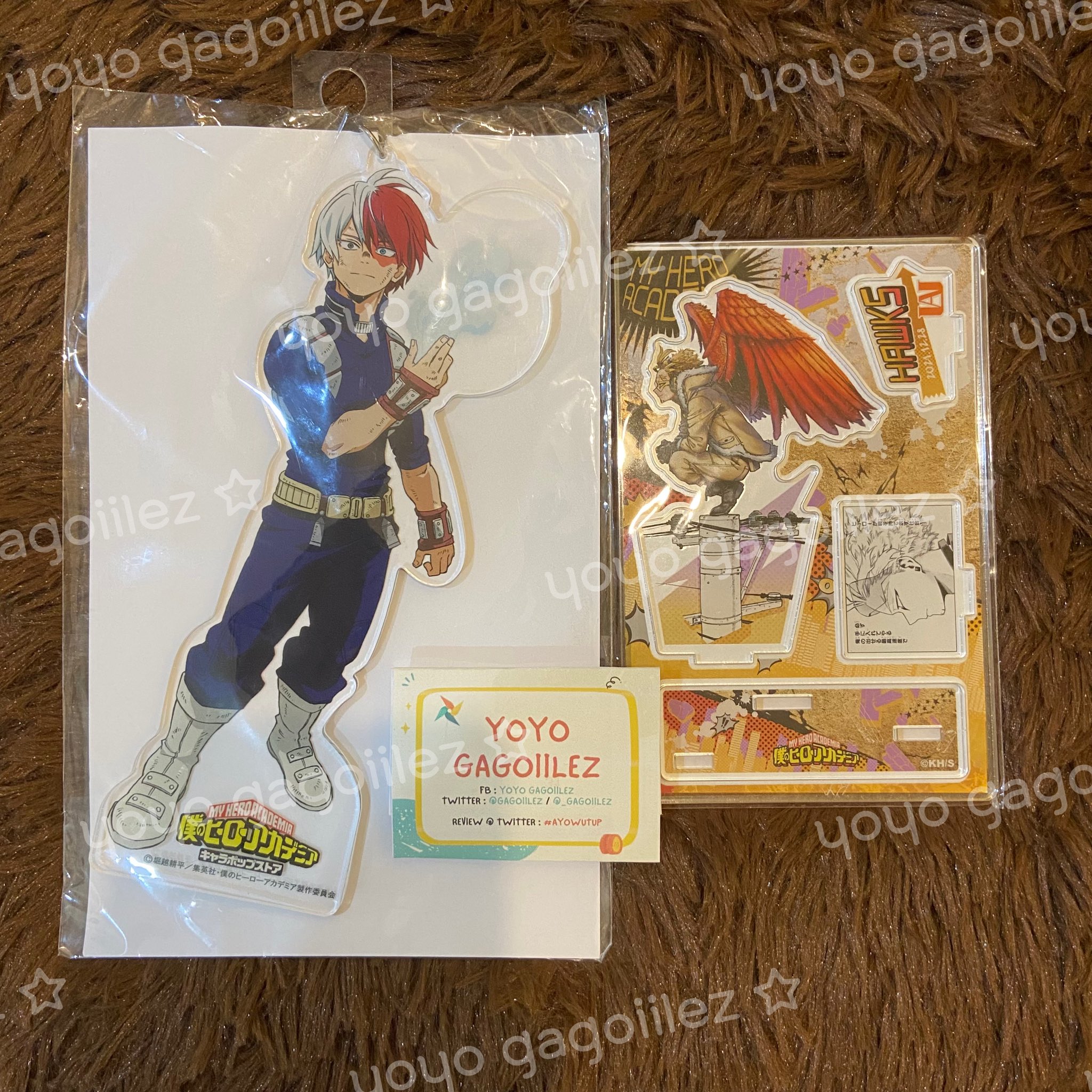 [My Hero Academia] Acrylic Keyring & Birthday Standee 2021 (โชโตะ + ฮอว์ค)