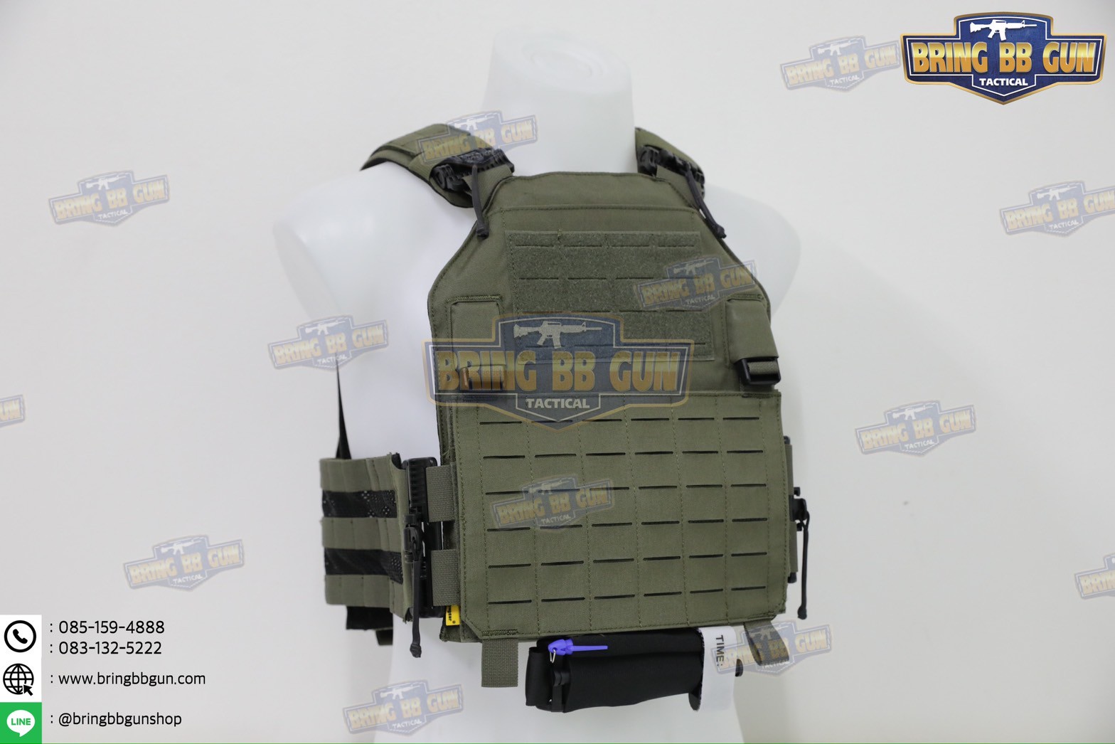 สายรัดเก็บทูนิเก้ แบบติดเข็มขัดยุทธวิธี/เสื้อเวส Version 2 ยางยืด(สำหรับเก็บทูนิเก้) แบบติดเข็มขัดยุทธวิธี/เสื้อเวส สายรัดจัดเก็บอุปกรณ์ทูนิเก้ แบบตีนตุ๊กแก (Belt Mounted Elastic Tourniquet Version 2) (Elastic TQ Holder) (Tourniquet Holder)