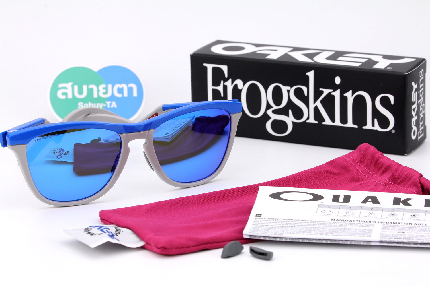 Oakley Frogskins Hybrid Prizm Sapphire/Primary Blue-Cool Grey SKU#OO9289-03