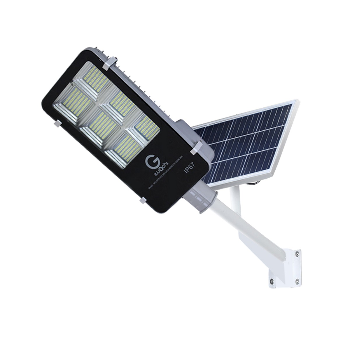 IWC-STR-SOLAR+LEG+REMOTE-400W-WH โคมไฟถนน โซล่าเซลล์ พร้อมรีโมท