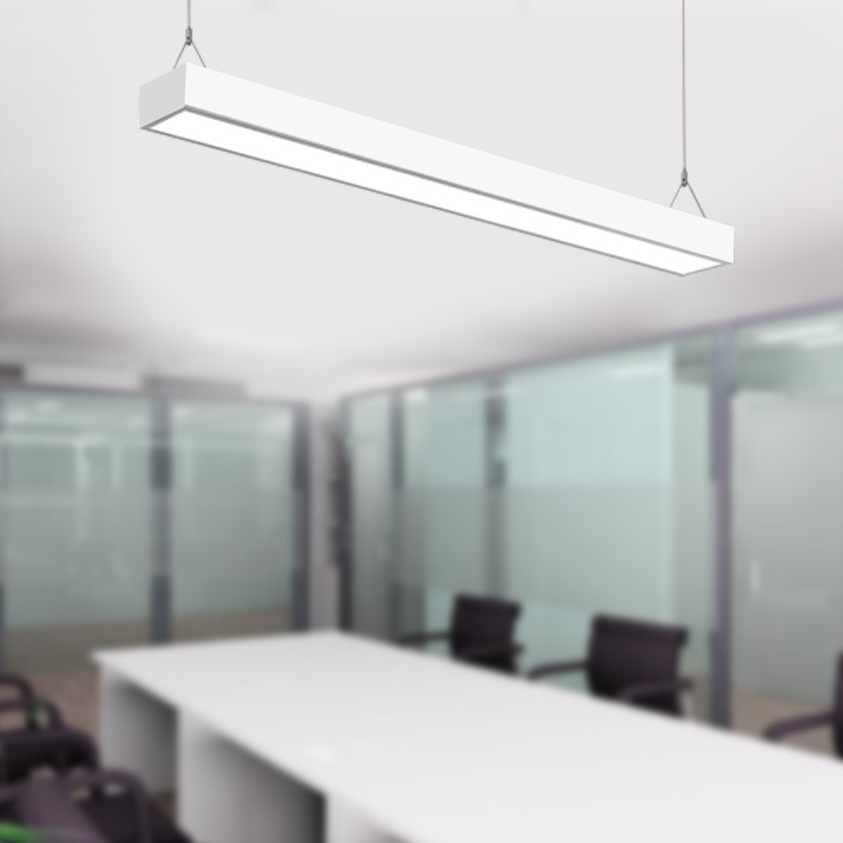 ชุดโคมไฟ LINEAR แขวนสลิง IWC-LED-LINEAR-OFFICE-1X18W