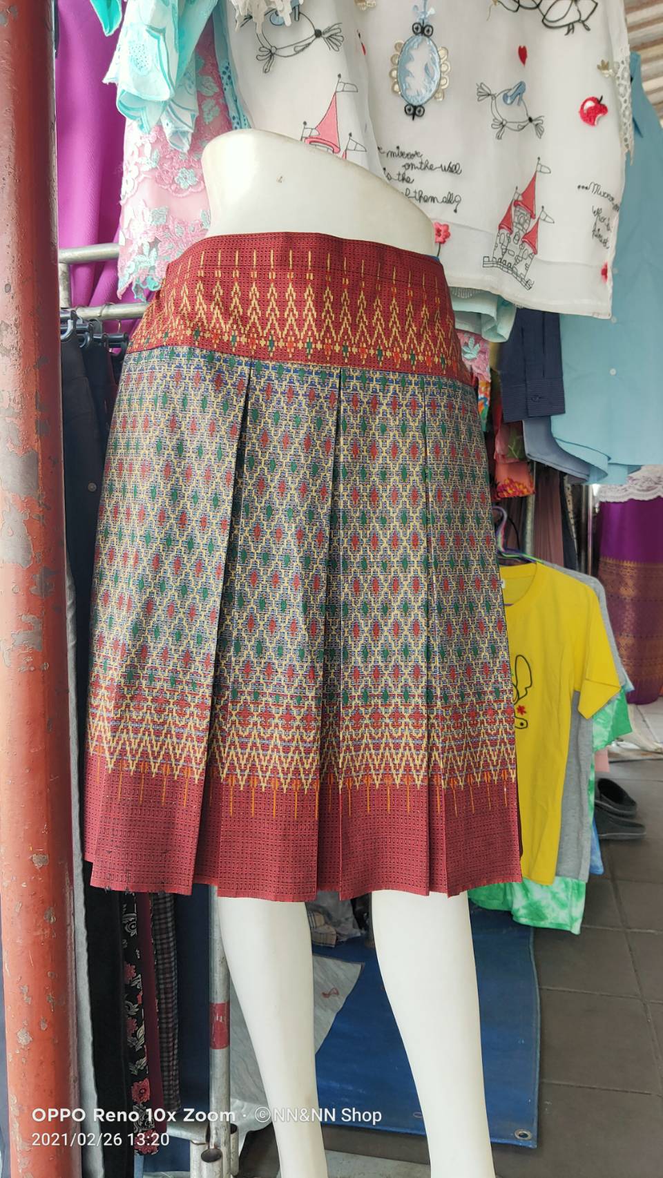 NNandNN Shop 6 0001 กระโปรงจีบทวิส หลายสี 34