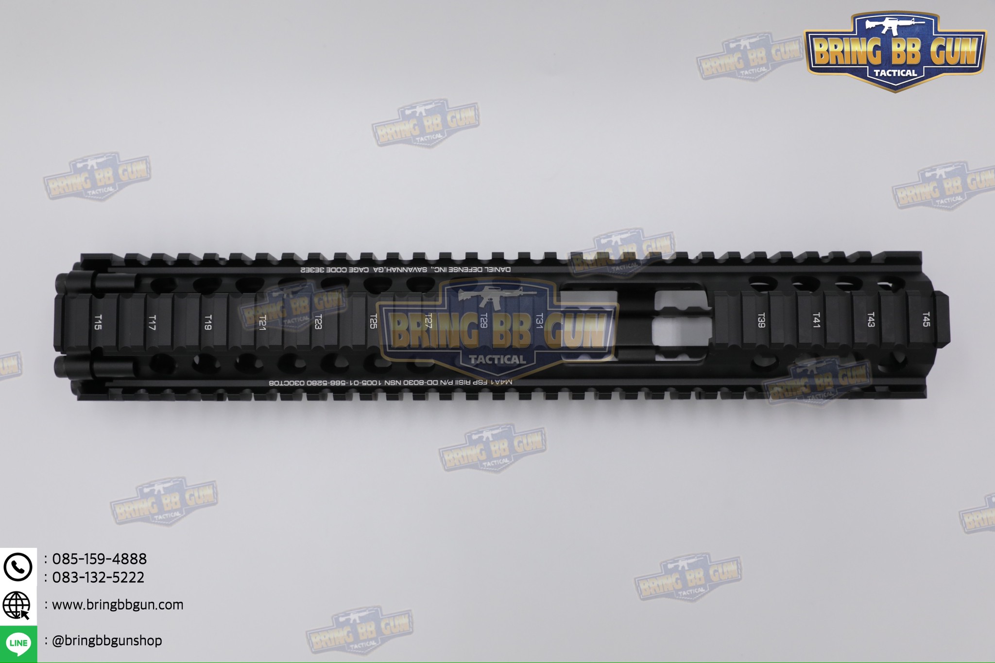 ชุดหน้า ยี่ห้อ Daniel Defense MK18 FSP RIS II รุ่นความยาว 12.5" ระบบราง Picatinny (ราง20mm.) (M4A1 FSP RAIL INTERFACE SYSTEM) (RIS II) (Front Sight Post) (FSP)