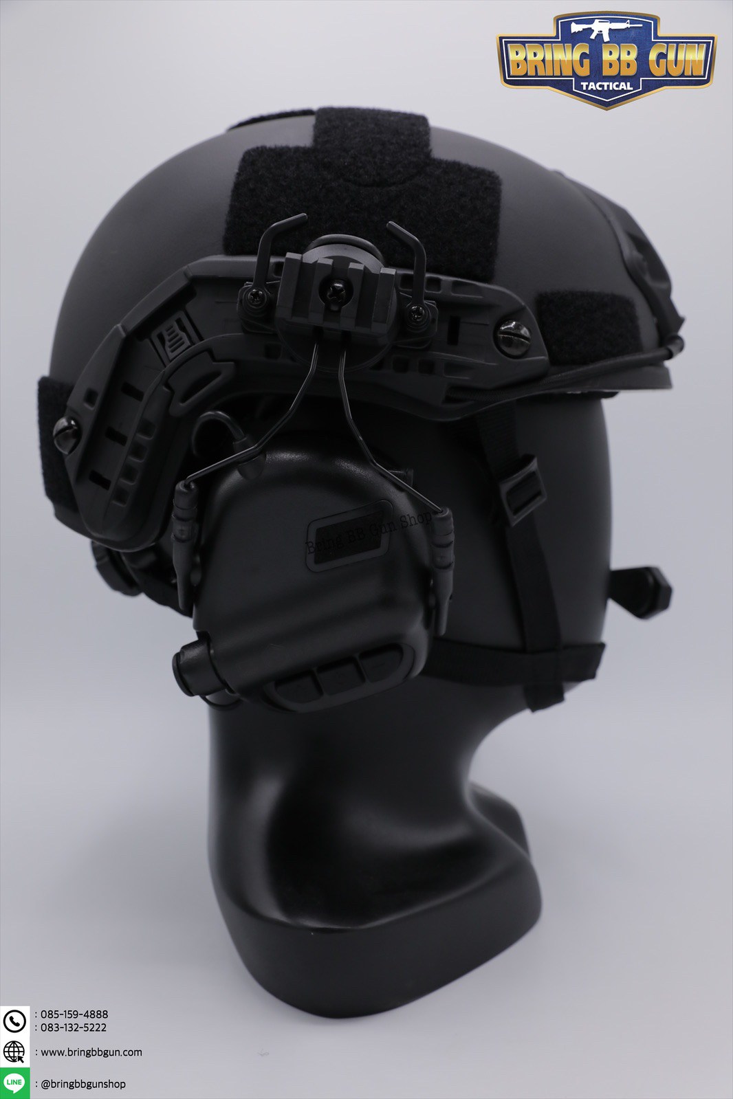 OX Horn Headset Bracket (อแดปเตอร์ขาจับหูฟังใส่รางข้างหมวกฟาส)