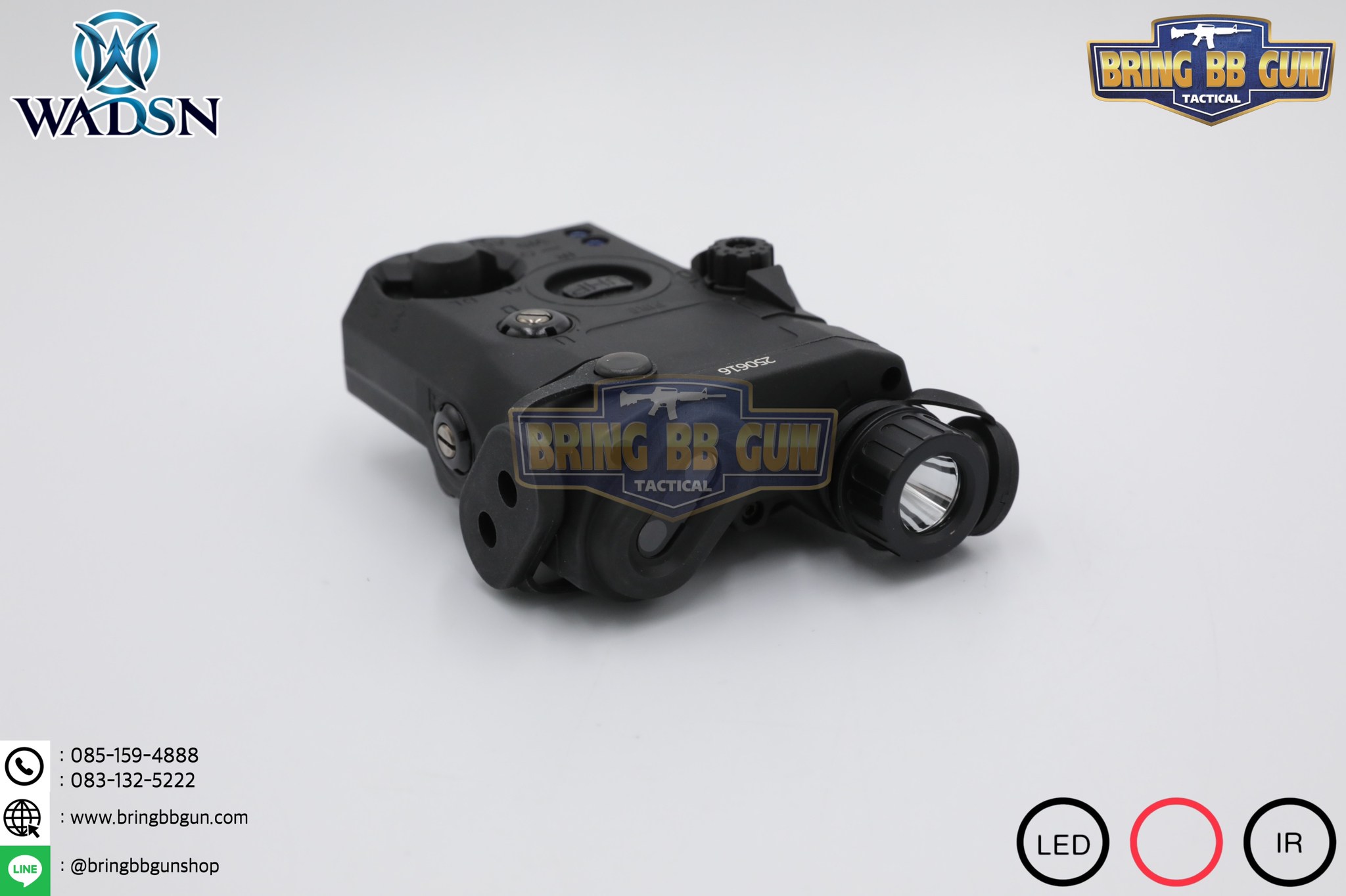 กล่อง PEQ-15 LA-5C Laser Pointer ยี่ห้อ WADSN รุ่น Real Grade (รุ่น Top) รุ่นไฟฉาย และ เลเซอร์สีแดง