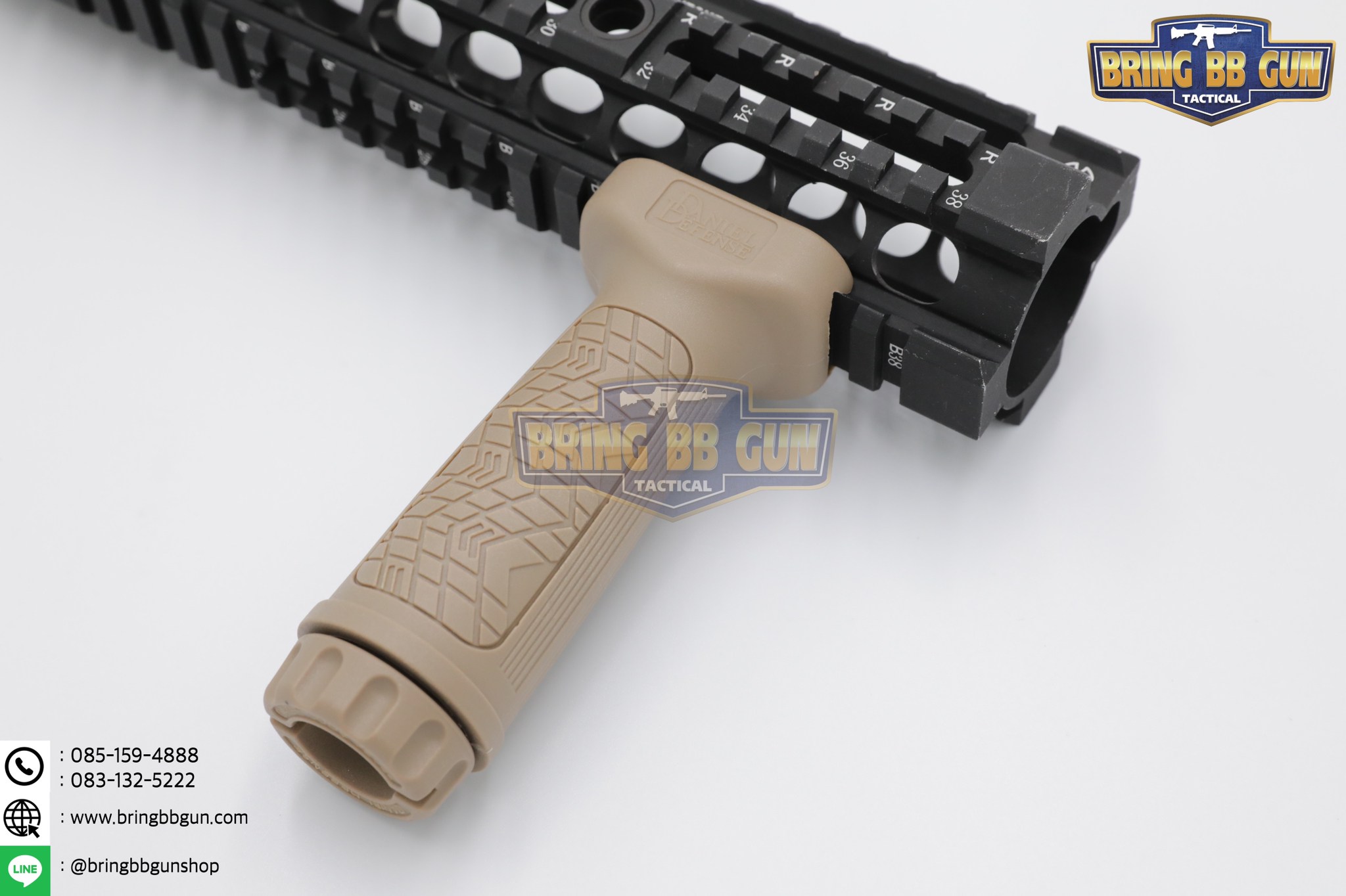 กริ๊ปมือหน้า Daniel Defense รุ่น จับราง 20mm. (DANIEL DEFENSE VERTICAL FOREGRIP - Picatinny)