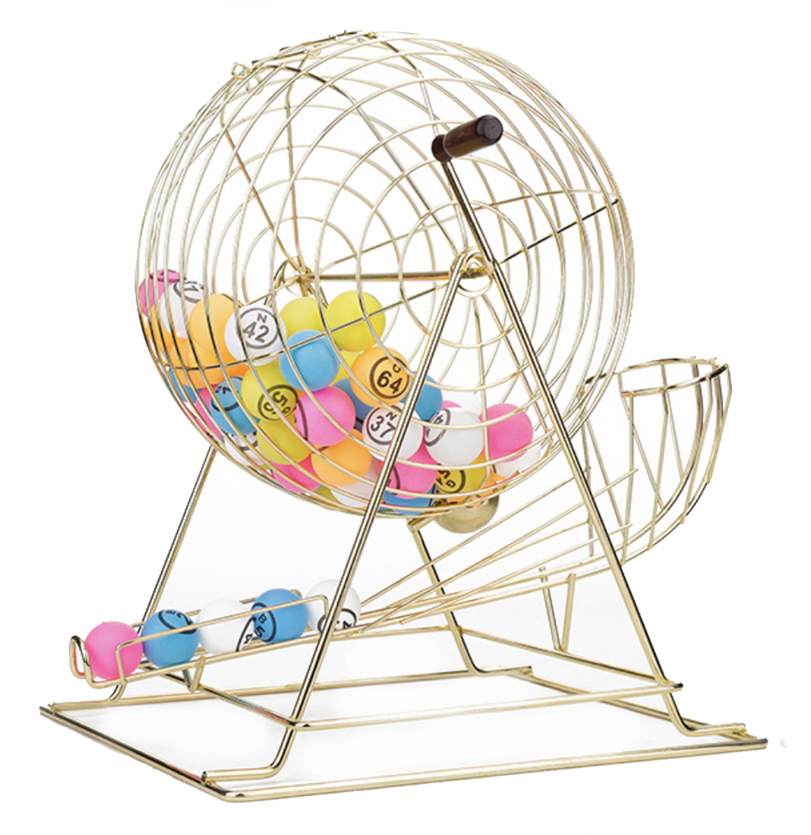 กล่องจับรางวัล จับฉลาก สีทอง ขนาด (W)39 X (L)39 X (H)48 cm. หมุนได้ 360 องศา