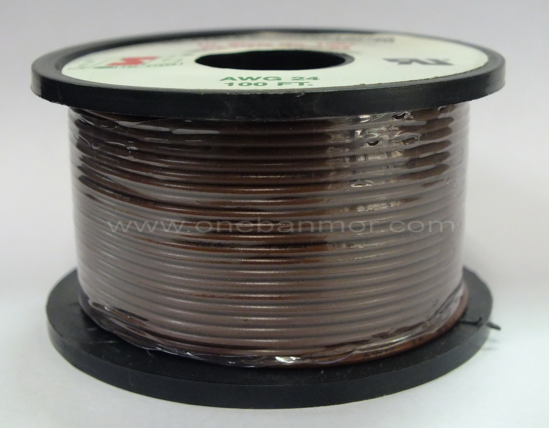 สายไฟคุณภาพดี ขนาด AWG 24 100ฟุต สีน้ำตาล