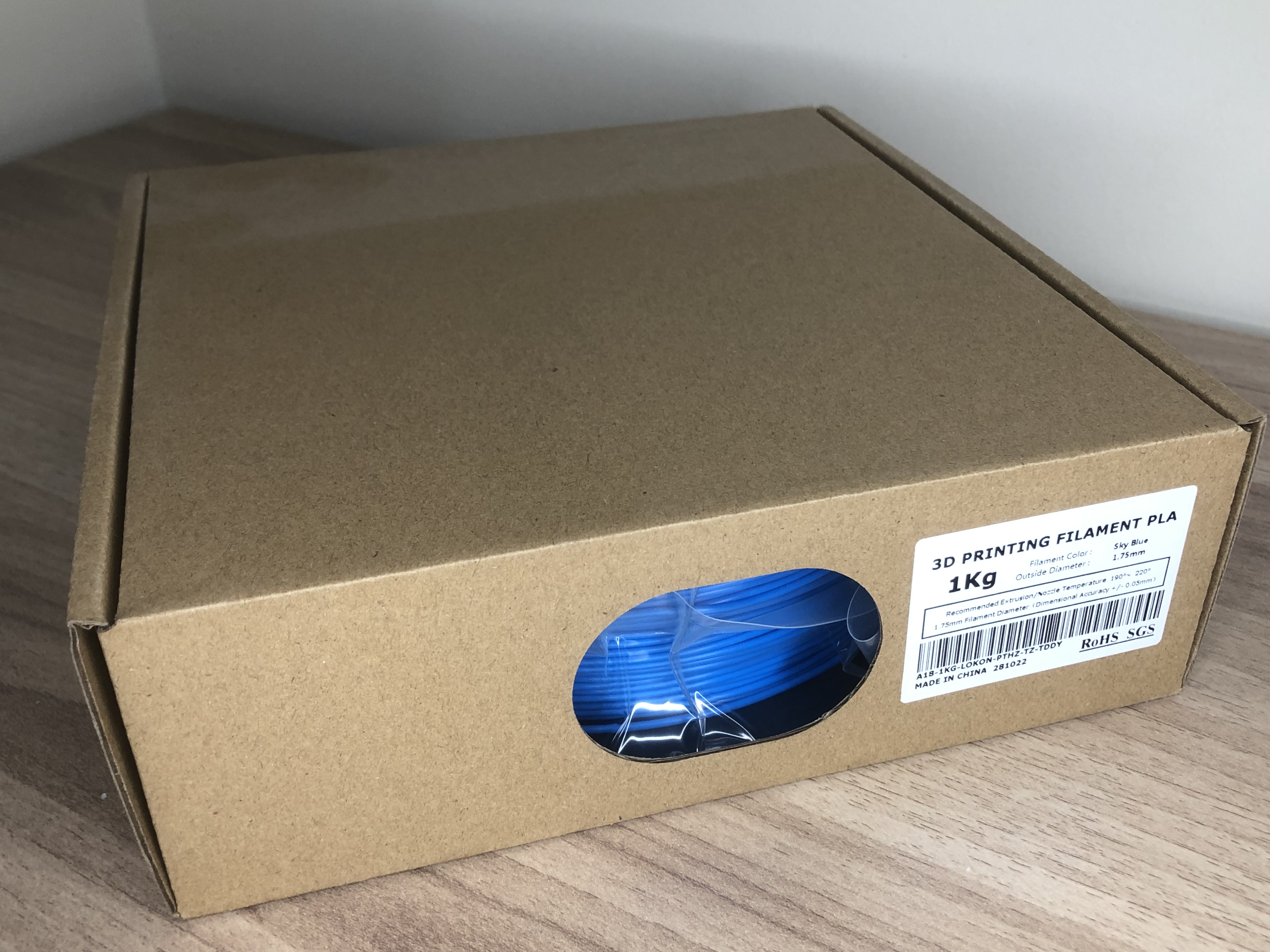 PLA filament สีน้ำเงิน dia. 1.75 mm 1kg