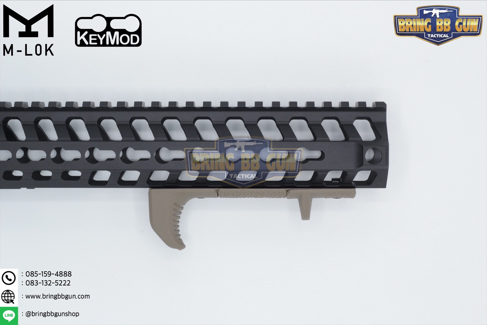 กริ๊ปมือ M-lok/Keymod Hand Stop Kit (M-Lok/Keymod Hand Stop Kit) (ใช้ได้กับชุดหน้าทั้งระบบราง M-Lok และ ระบบ ราง Keymod)