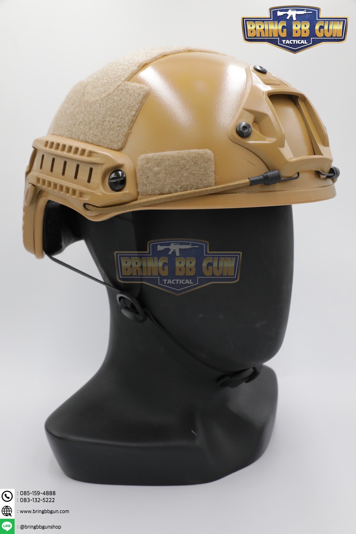 หมวก Fast (หมวกฟาส) (Fast Helmet MH type) รุ่น Strandard Version No holes