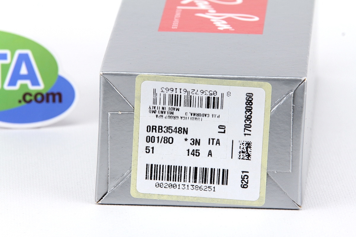 RayBan Hexagonal Flat Lens RB3548N 001/8O