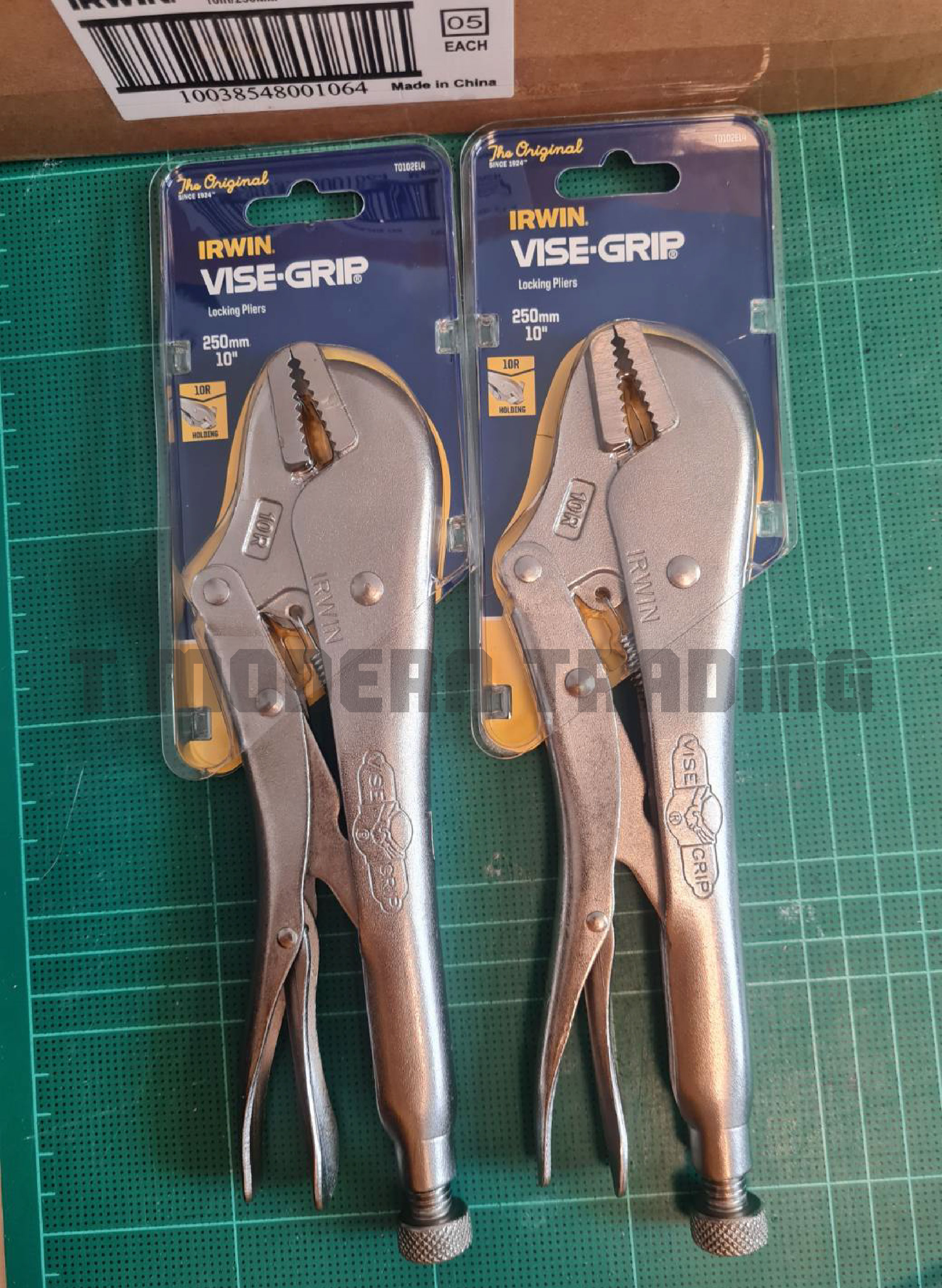 IRWIN คีมVise Grip (ไวท์สกิ๊ป) คีมล็อคปากตรง ขนาด 10 นิ้ว รุ่น 10R ของแท้ 100%